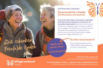 Ehrenamtlicher Buddy für Menschen mit Demenz